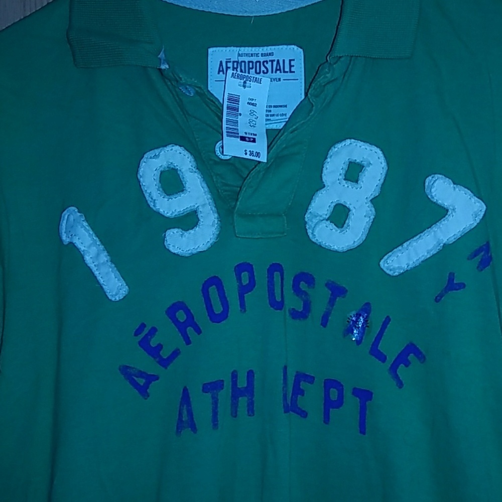 Aero button up collar boys shirt - Picture 3 of 3